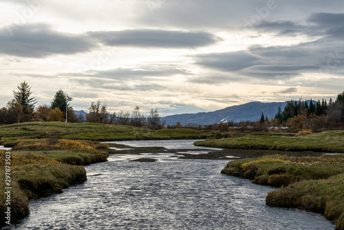 river in pingvellir national park iceland