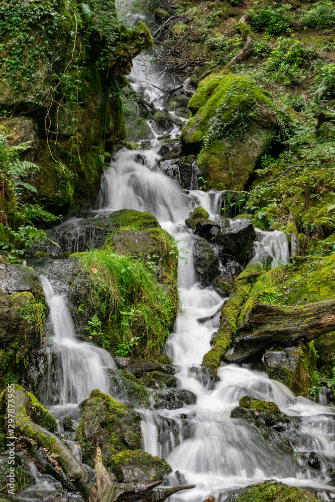 Waterfall near Burrator Reserviour, Sheepstor, Devon, UK