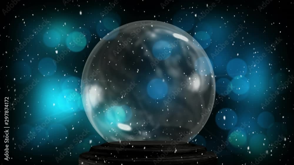 Empty snow globe
