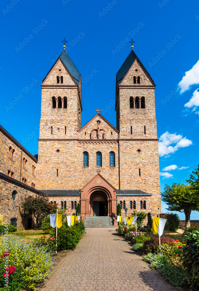 St. Hildegard Abbey, founded by Hildegard von Bingen, Benedictine Abbey, Eibingen near Rüdesheim, Bishopric of Limburg, Hesse, Germany, Europe
