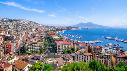 the beautiful coastline of napoli photo