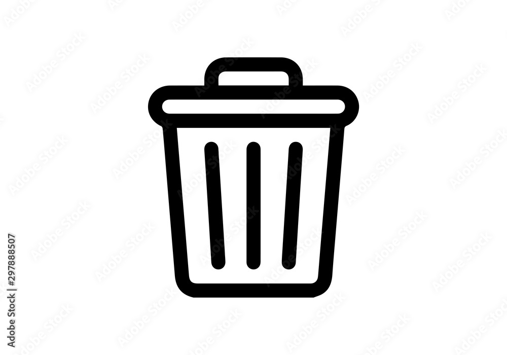 bin icon vector bin icon vector