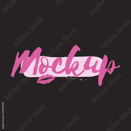 makeup icon beauty vektor pink backround design