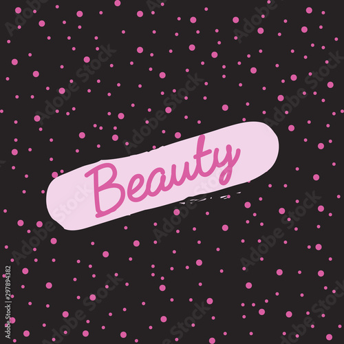 makeup icon beauty vektor pink backround design