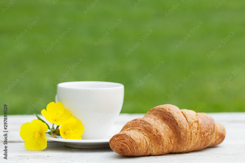 Coffee and croissant Coffee and croissant