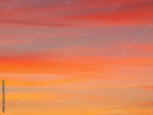Beautiful abstract nature sunset or sky as background. Abstract pastel soft colorful smooth blurred textured background off focus toned. Beautiful sunset sky as backdrop. Ronamtic rainbow sunrise