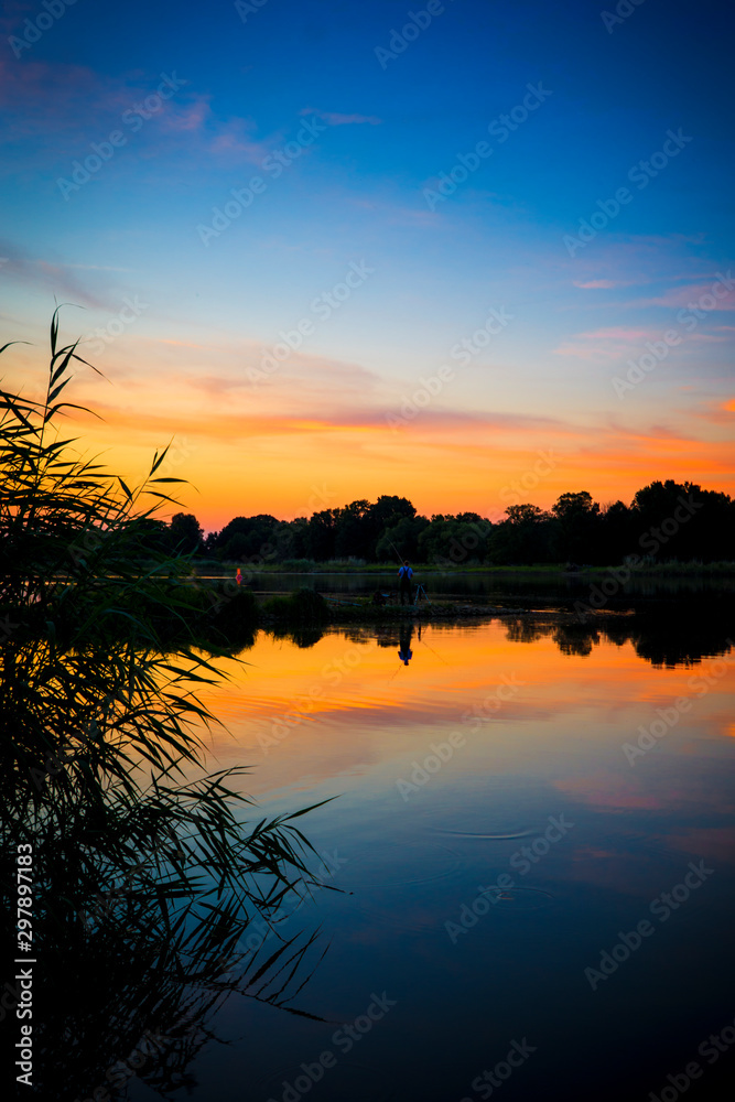 Sonnenuntergang in Brandenburg / Oder