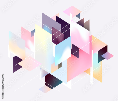 Multicolored geometric background	