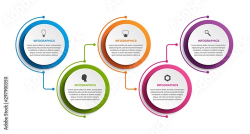 Options infographics template. Infographics for business presentations or information banner.