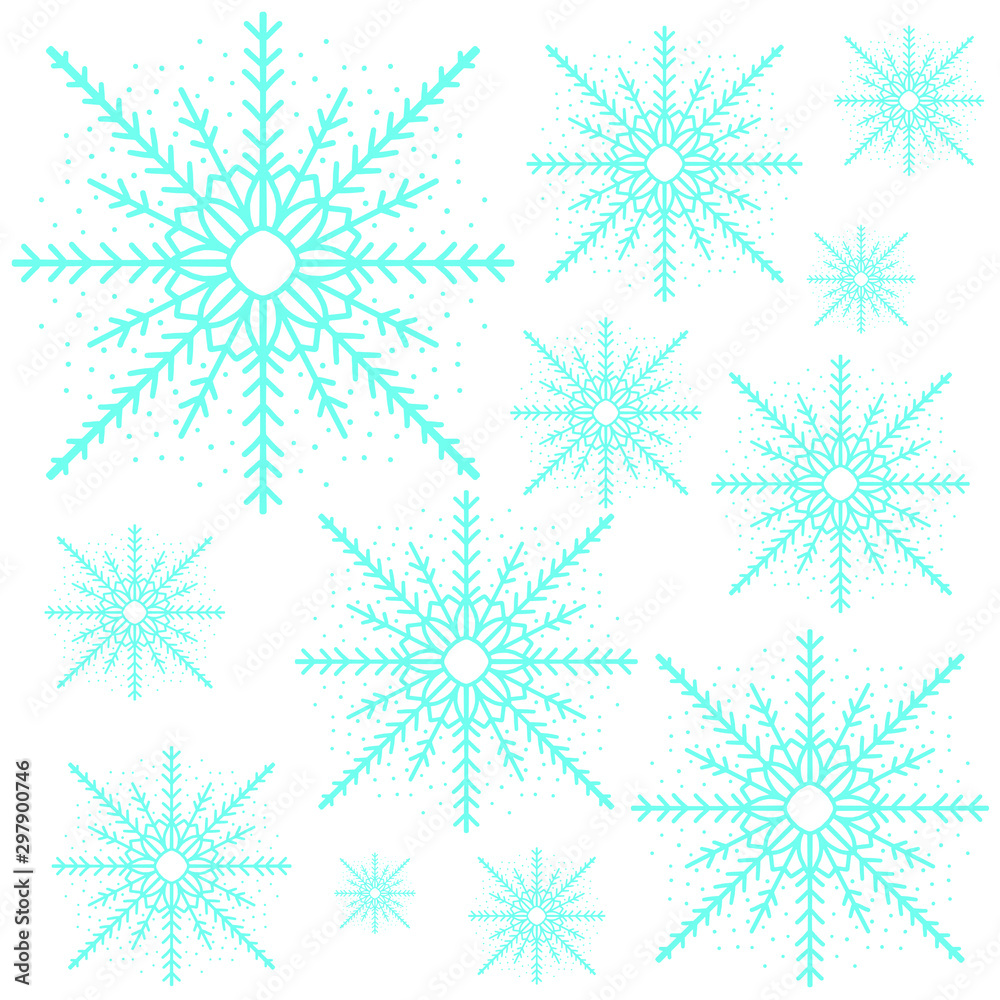 Snowflakes pattern. Winter printable vector for web background, fabric, banner. Abstract texture. Snowflakes pattern. Winter printable vector for web background, fabric, banner. Abstract texture.