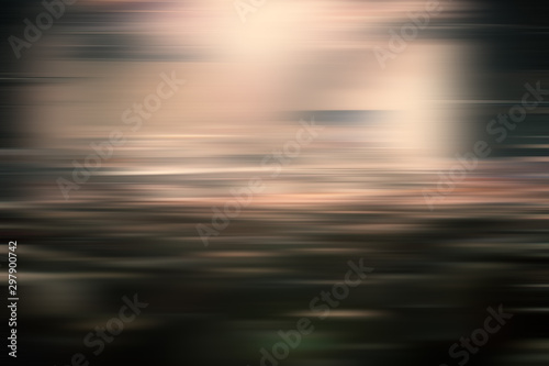 Abstract blurred background of multicolored horizontal pink lights and gray gradient tonality.
