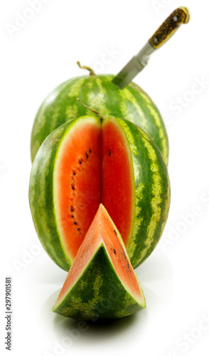Isolated image of a watermelons on a white background