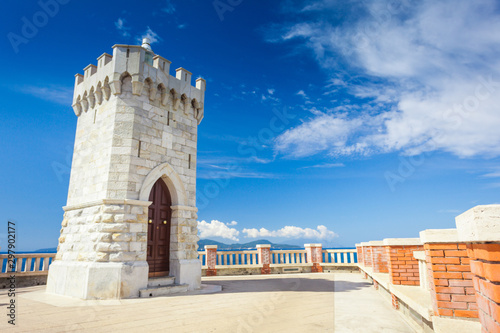 Lighthouse tower in Piombino Tuscany Italy