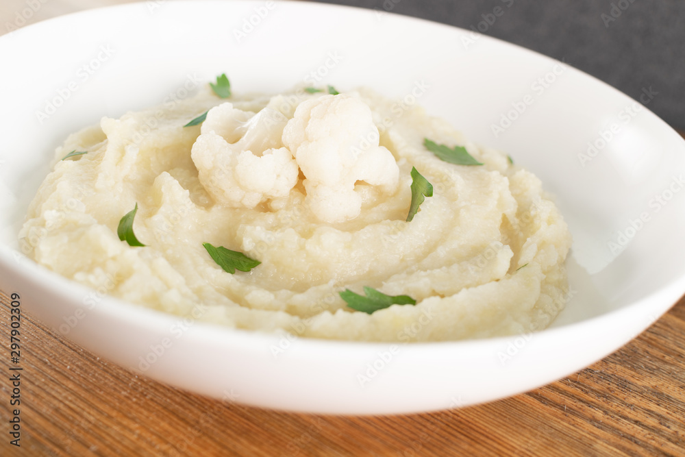 Homemade Cauliflower Puree or Colcannon with Mashed Cabbage Homemade Cauliflower Puree or Colcannon with Mashed Cabbage