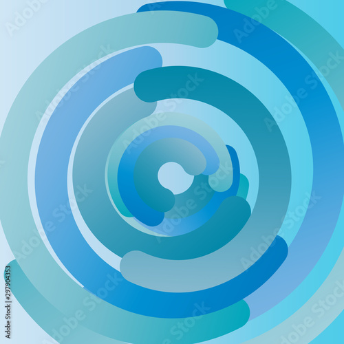 background cool gradient circles vector illustration