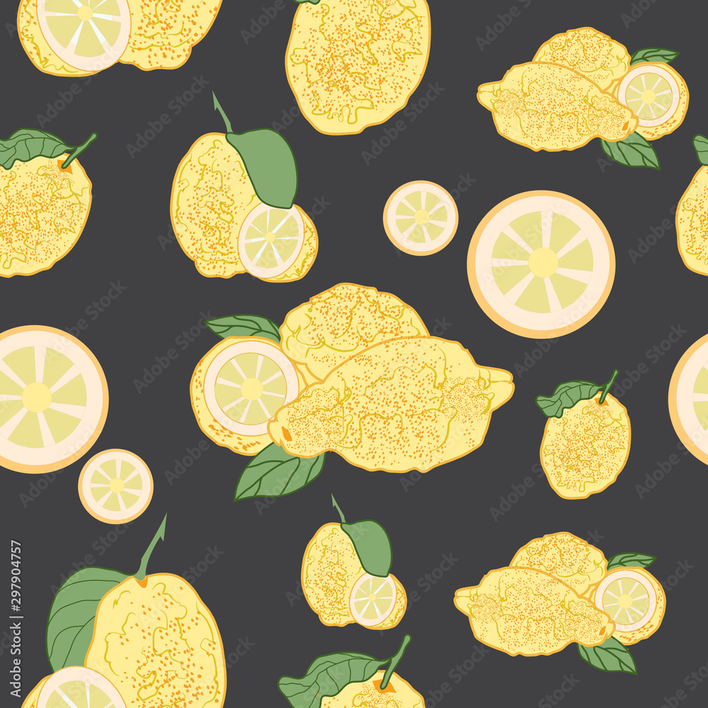 Lemons seamless pattern Lemons seamless pattern