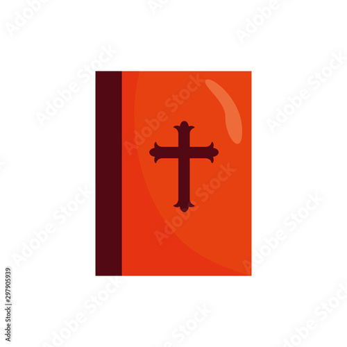 halloween book with cross icon