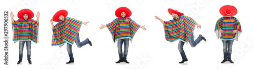 Funny mexican isolated on white © Elnur