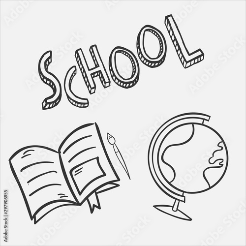 school icon vector color design backround icon