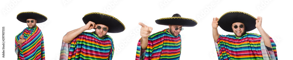 Funny mexican isolated on white Funny mexican isolated on white