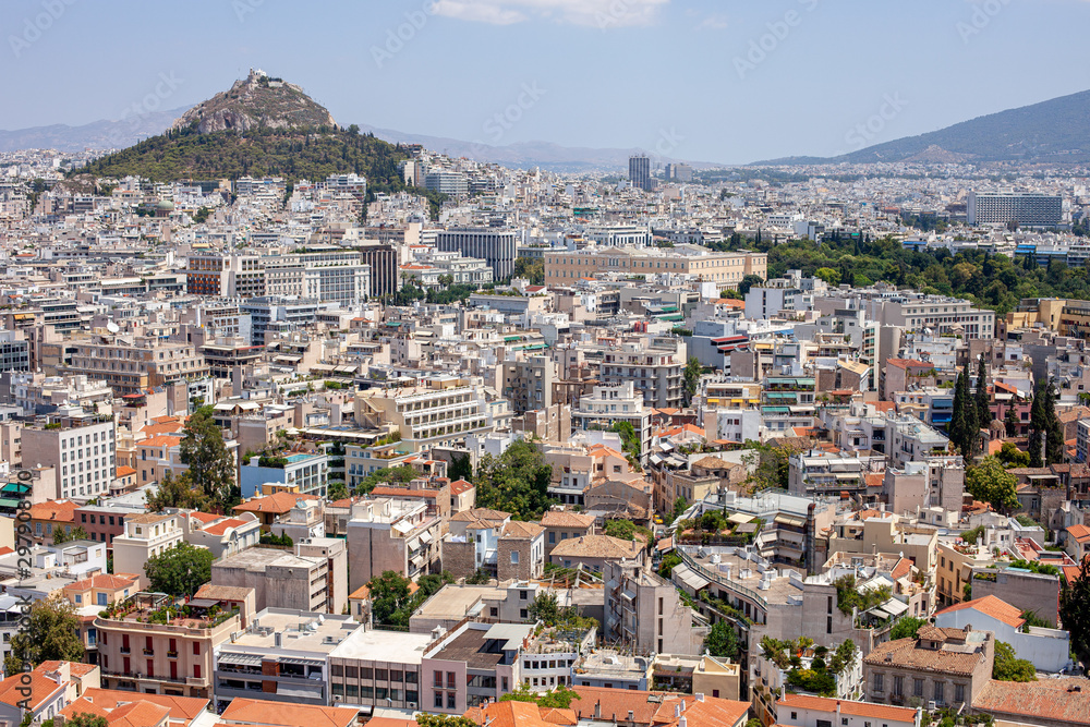 Panoramic view of the city of Athens