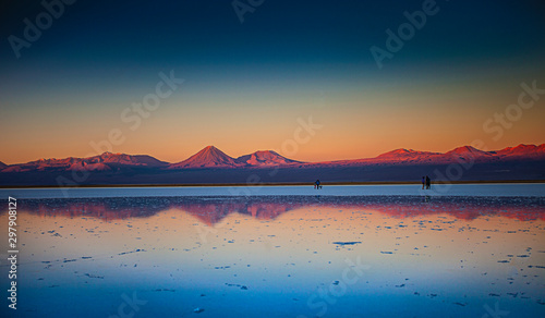 Sunset in the Chilean mountains