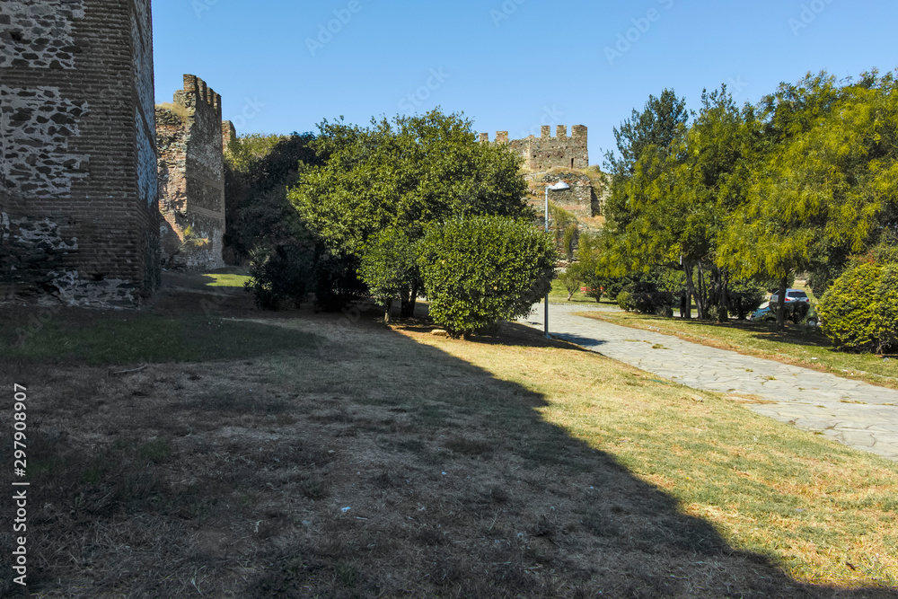 Ancient Fortification in city of Thessaloniki, Greece