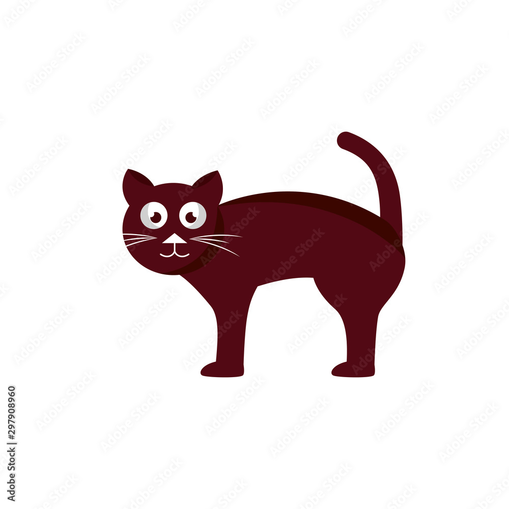 halloween cat mascot isolated icon halloween cat mascot isolated icon