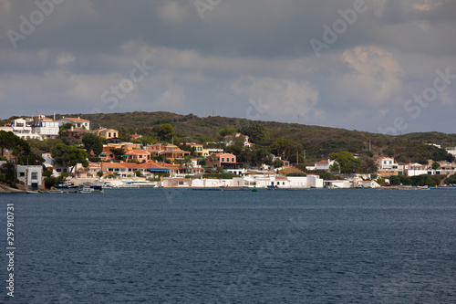 Mao port area at Menorca island, Spain.