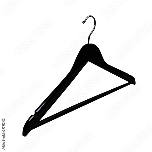 clothes hanger vector illustration isolated