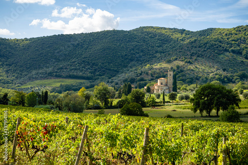 фотографія Sant'Antimo Abbey, Castelnuovo dell Abate, Montalcino, Tuscany, Italy