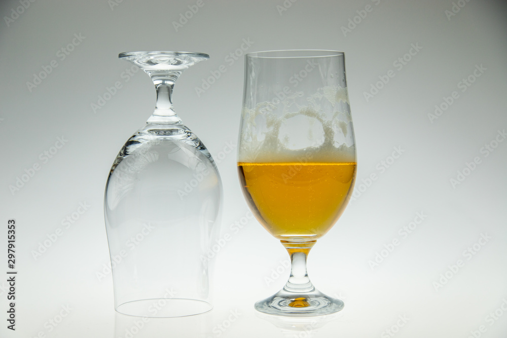Two beer glasses