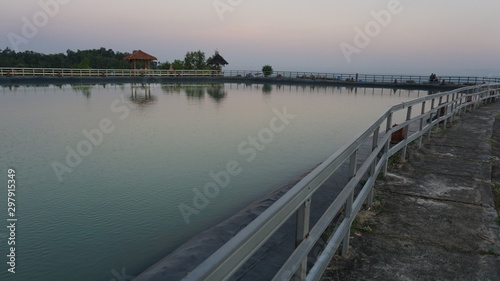 Beautiful scenery in the Jogjakarta reservoir