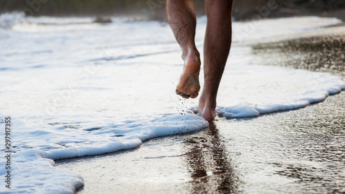 Evening walk on the beach.