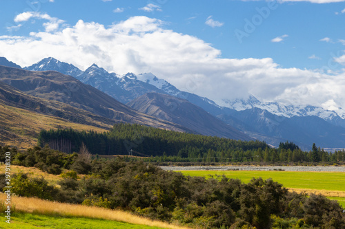 view of mount Cook national Park  New Zealand  southern alps