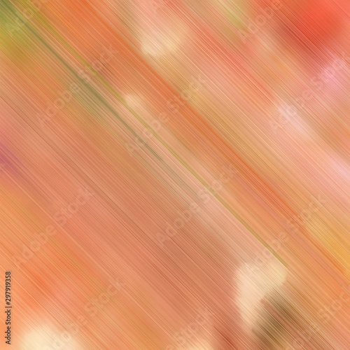 diagonal lines background or backdrop with dark salmon, skin and peru colors. digital abstract art. square graphic