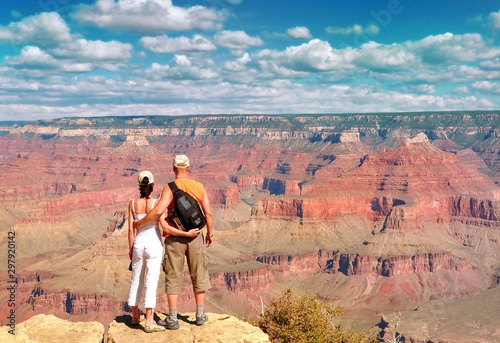 Couple Enjoying Beautiful Grand Canyon Landscape © kravka
