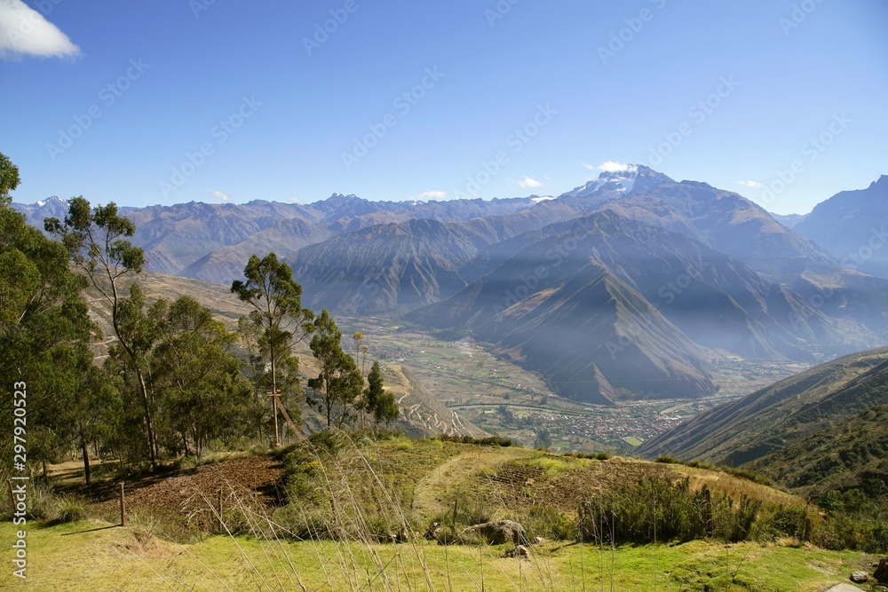 Urubamba valley in the Andes of Peru