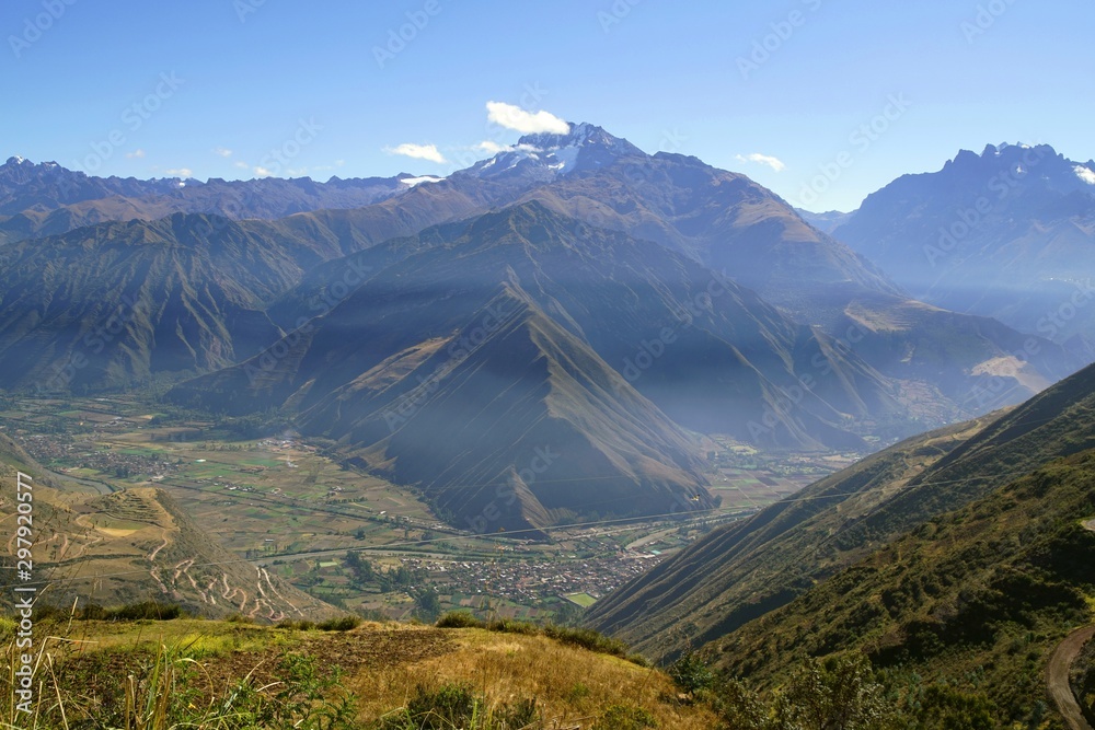 Urubamba valley in the Andes of Peru