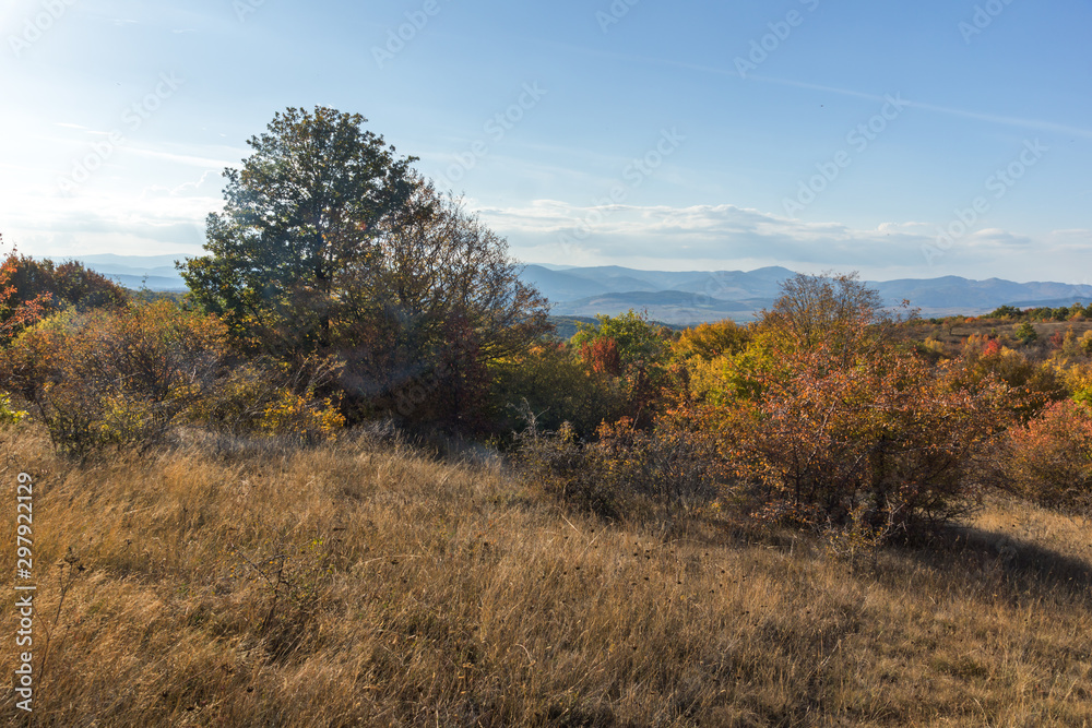 Autumn panorama of Cherna Gora mountain, Bulgaria