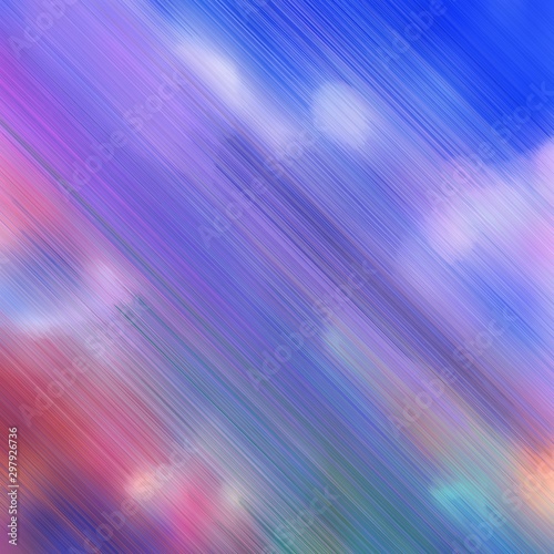 futuristic motion speed lines background or backdrop with medium purple, royal blue and antique fuchsia colors. good for design texture. square graphic © Eigens