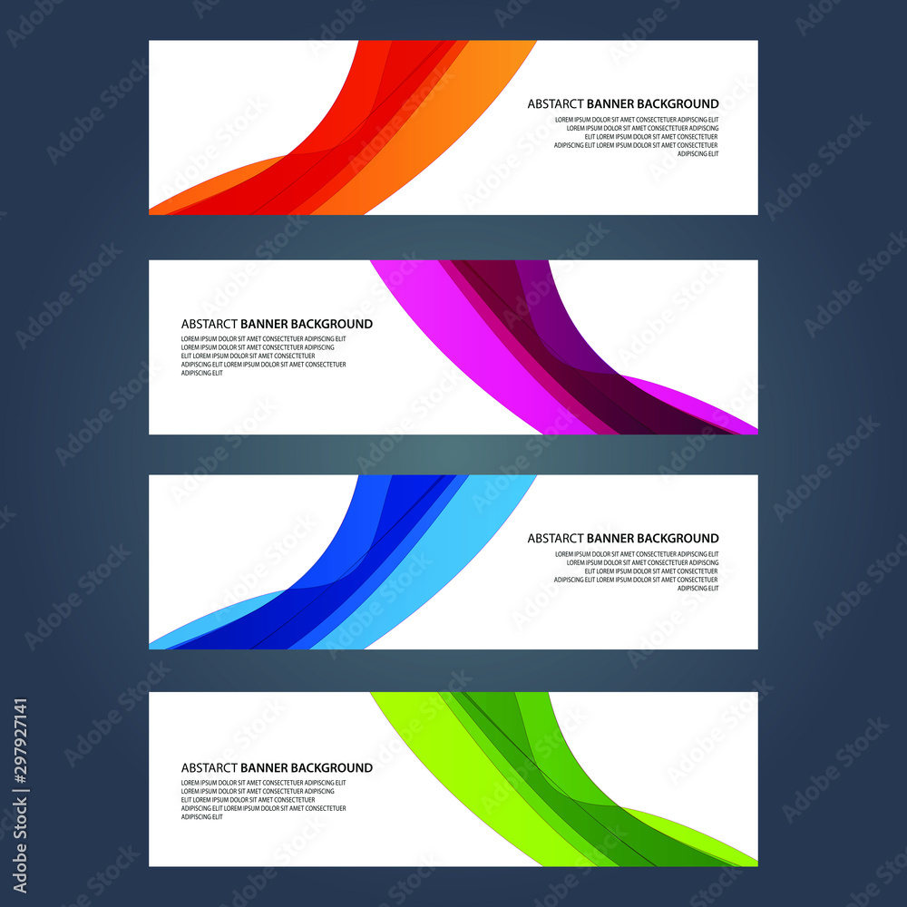 Fototapeta premium Vector Abstract design banner web template