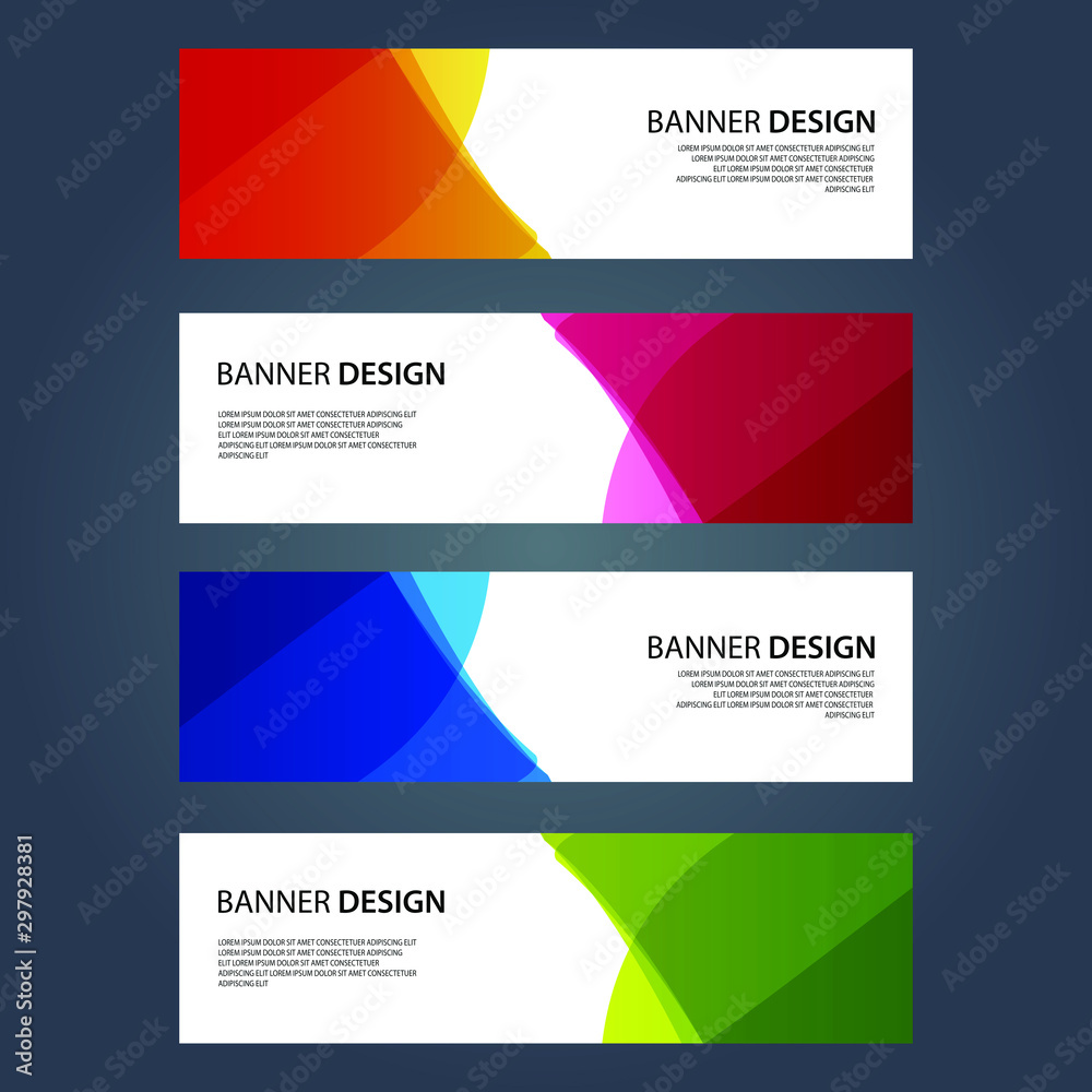 Fototapeta premium Vector Abstract design banner web template