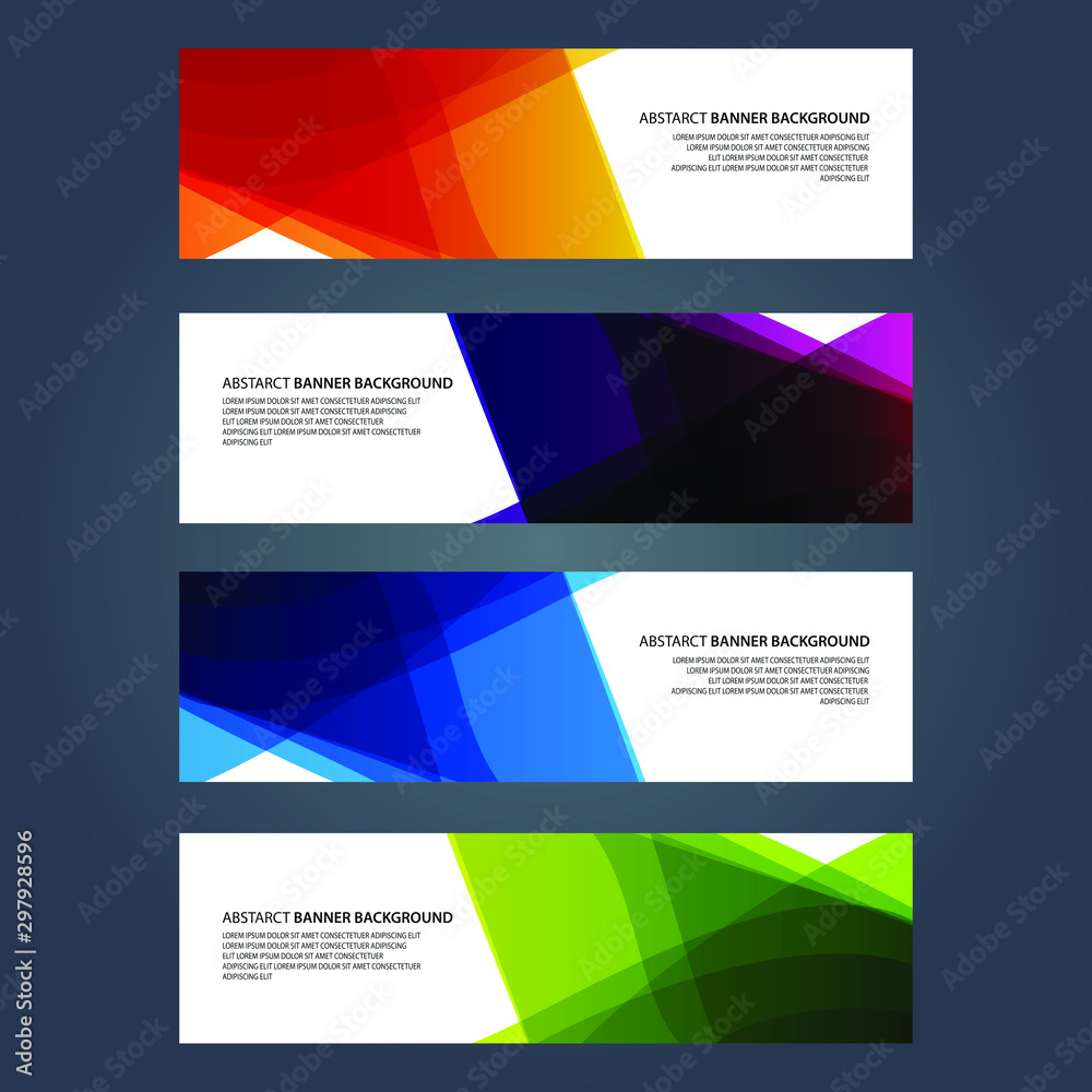 Fototapeta premium Vector Abstract design banner web template