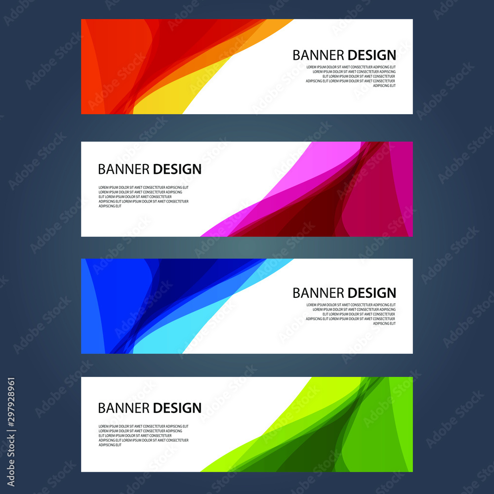 Fototapeta premium Vector Abstract design banner web template