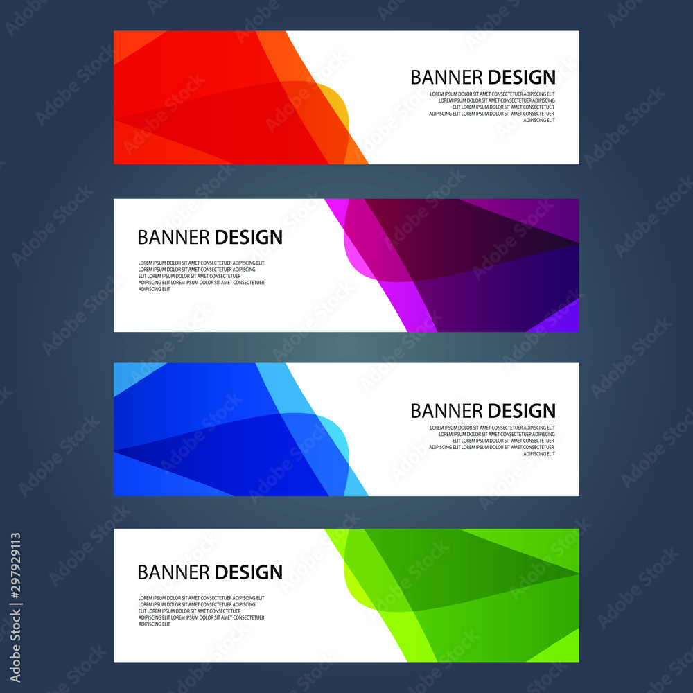 Fototapeta premium Vector Abstract design banner web template