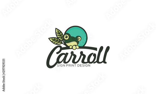 frog logo design idea