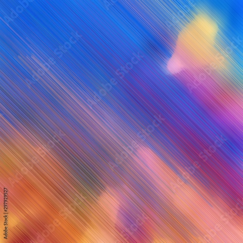 futuristic motion speed lines background or backdrop with antique fuchsia, strong blue and dark salmon colors. dreamy digital abstract art. square graphic