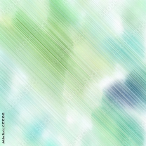 diagonal speed lines background or backdrop with tea green, dark sea green and cadet blue colors. good as graphic element. square graphic © Eigens