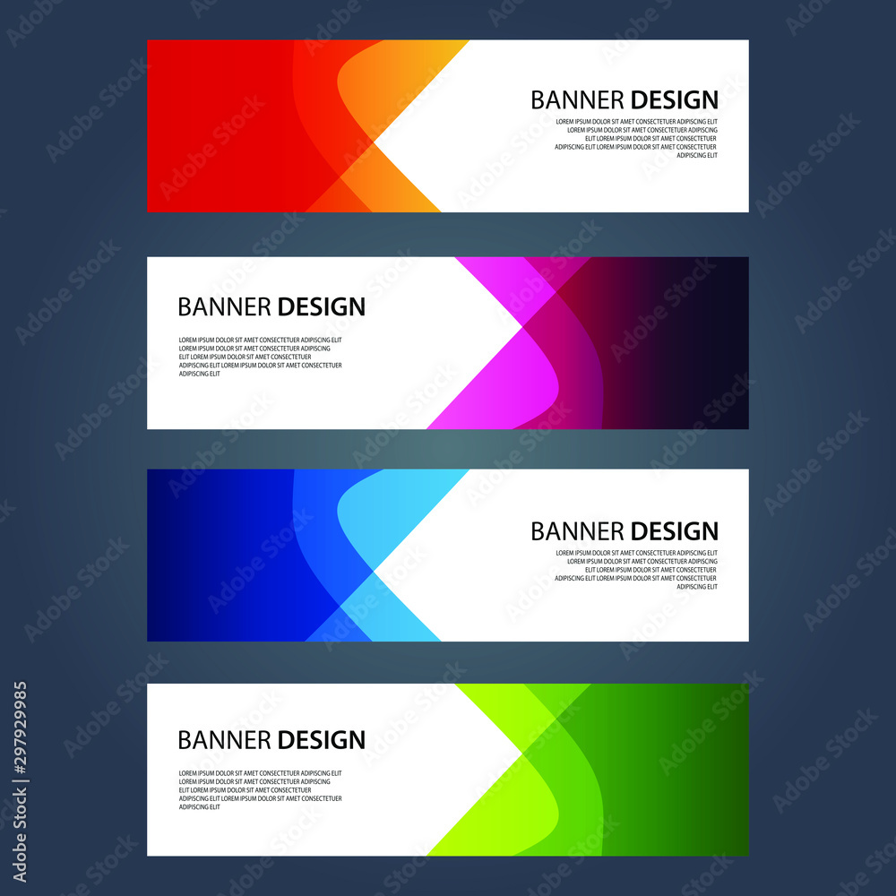 Vector Abstract design banner web template